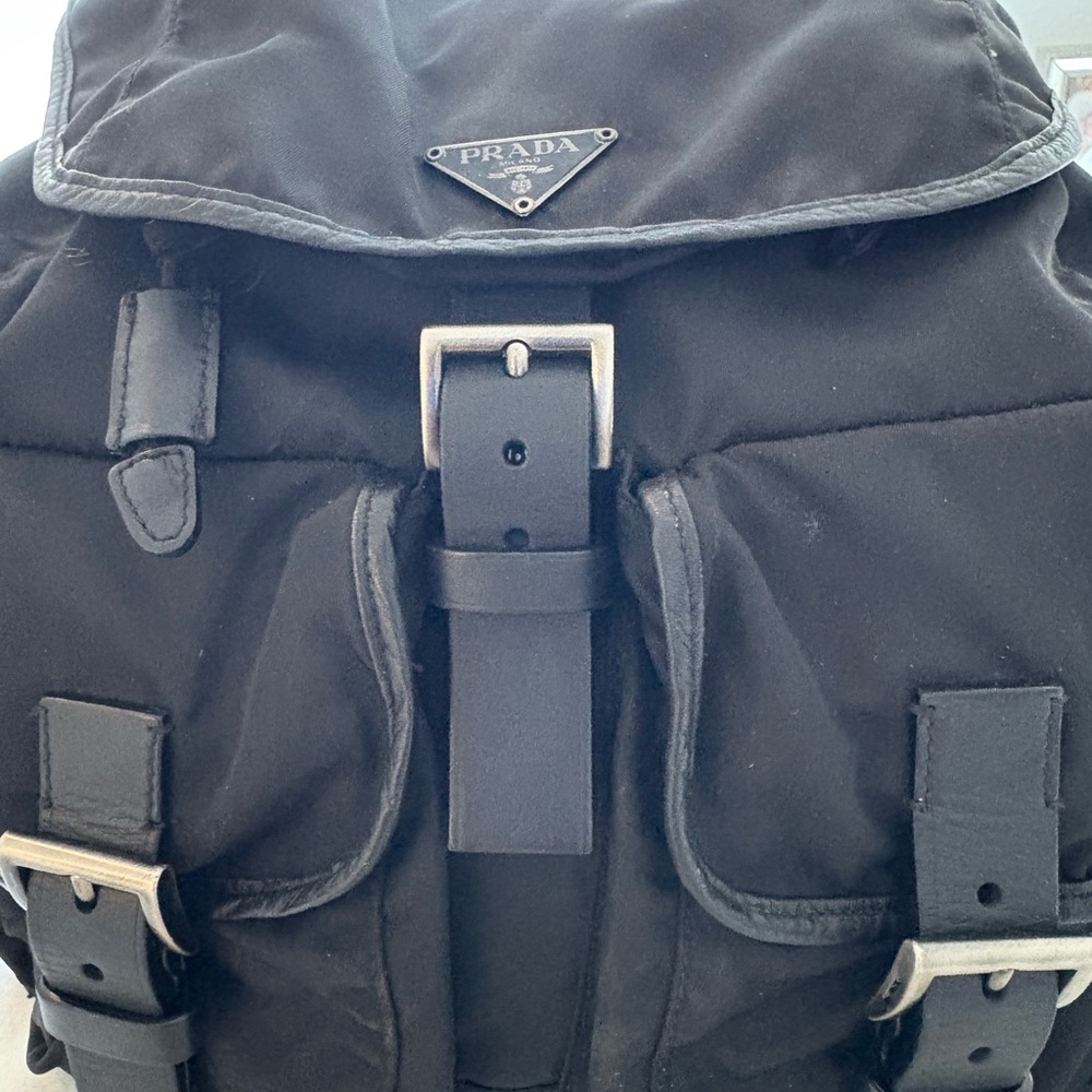 Prada Black Backpack with Adjustable Straps and Durable Fabric - Picture 3 of 5